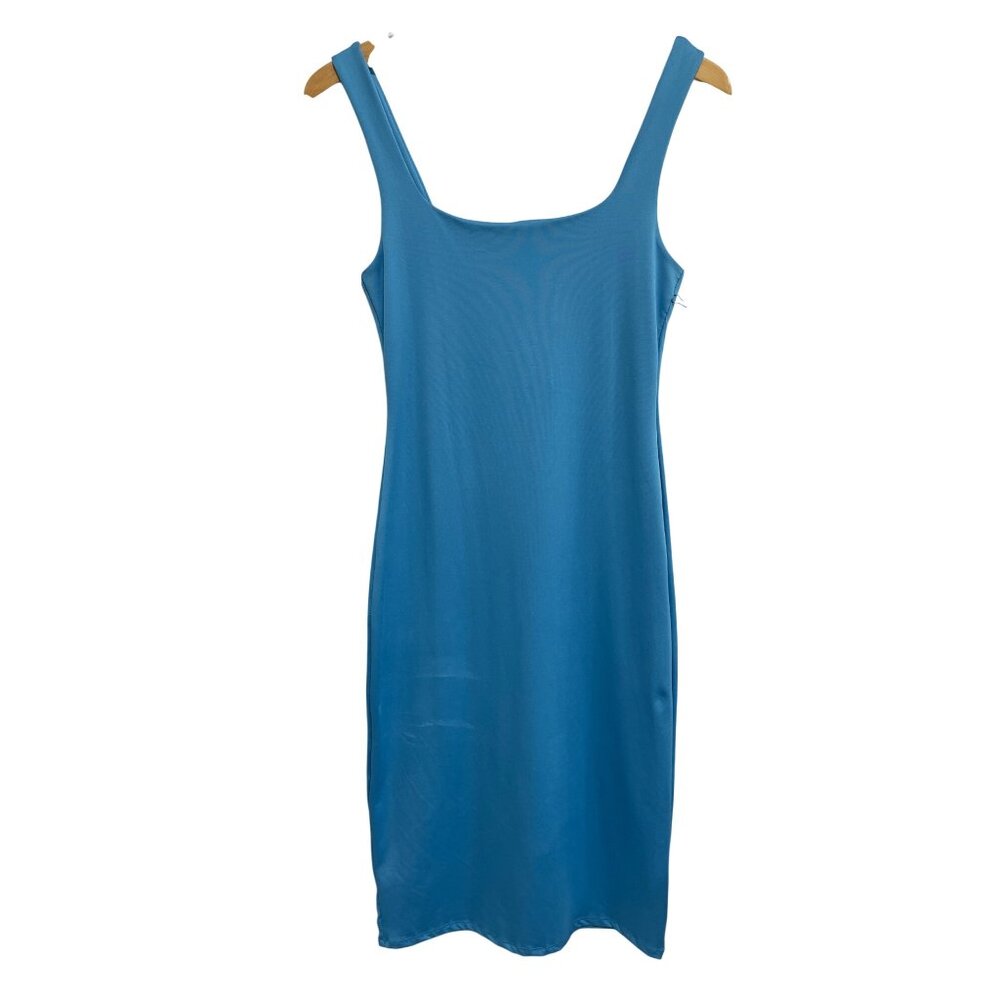 Sincerely Jules Bodycon Tank Dress Size Medium Sleeveless Square Neck Stretch